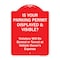 Signmission Is Your Parking Permit Displayed & Visible Heavy-Gauge Aluminum Sign, 24" x 18", RW-1824-9969 A-DES-RW-1824-9969 - alternate 1